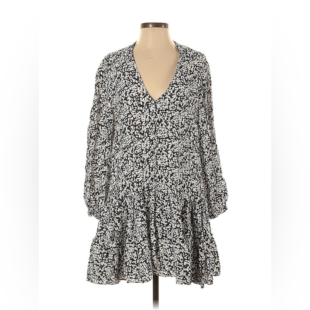 Zara black and white tunic dress